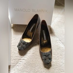 Manolo Blahnik Glitter 90mm